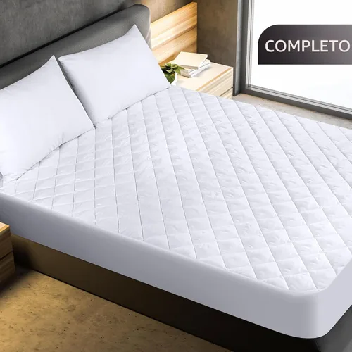 Miniatura 2 de Utopia Bedding - Protector de colchón acolchado ajustable, protector de colchón matrimonial con bolsillo profundo que se estira hasta 16 pulgadas