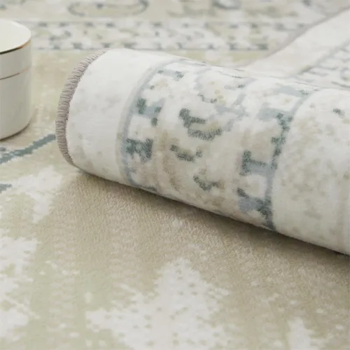 Miniatura 179 de Syalife 4x6 Alfombra Lavable para Área, Ultra Suave Antideslizante, Pila Baja, Alfombra Vintage Resistente a Manchas para Sala de Estar, Alfombra