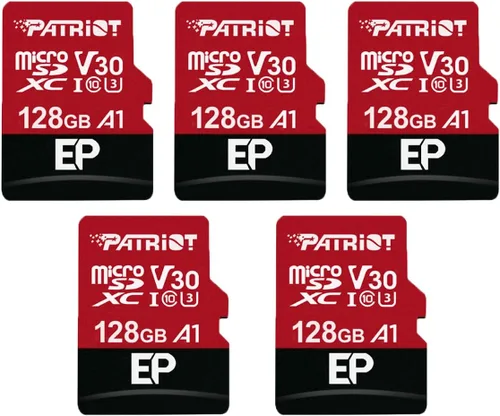 Miniatura 4 de Patriot Memory Tarjeta Micro SD A1 / V30 de 64 GB para teléfonos y tabletas Android, grabación de video 4K - Paquete de 5, lote de 5