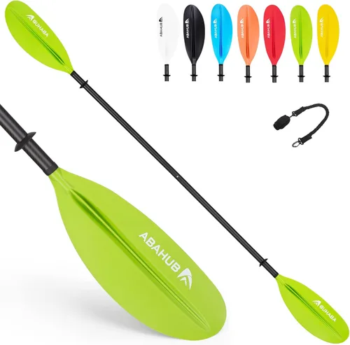 Miniatura 13 de Abahub 1 pala de kayak de carbono, remos de kayak de 90.5 pulgadas para canotaje, canoa con correa de remo gratis, eje de fibra de carbono