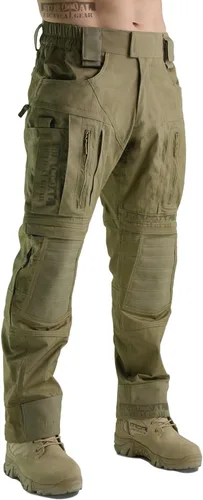 Miniatura 4 de ZAPT Pantalones de combate Gen3 con sistema de protección de rodilla Verde Marrón