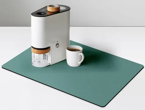 Miniatura 22 de Alfombrilla de bar de Golener, alfombrilla absorbente para derrames de cafetera, tapete protector de mostrador debajo de la máquina de espresso