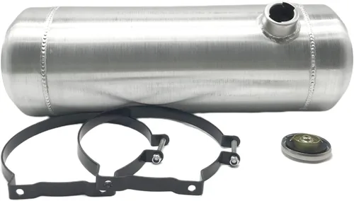 Miniatura 9 de JSD tanque de combustible de celda de gas de aluminio de 5 galones con llenado final en el extremo + soporte, de 8" x 24" de diámetro, redondo, 1/4