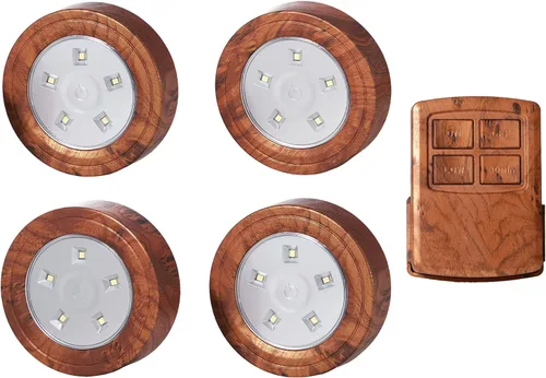 Miniatura 7 de Luces de disco con control remoto, luces LED para debajo del gabinete con temporizador automático, funciona con pilas, luz regulable debajo