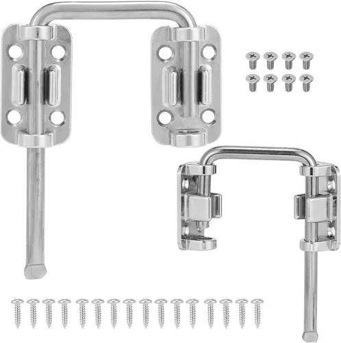 Miniatura 9 de HBL' Cerradura para puerta corrediza de vidrio, cerradura de seguridad infantil para puerta corredera de patio y pestillo de bucle, flexible