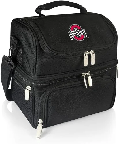 Miniatura 61 de PICNIC TIME NCAA Nebraska Cornhuskers Pranzo - Lonchera aislada con juego de pícnic, bolsa enfriadora para el almuerzo Negro