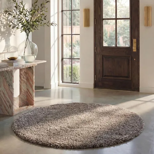 Miniatura 171 de SAFAVIEH Accent Rug 2'x3' - Milan Shag Collection - Modern Design, Dark Beige, Ultra Plush Thick Pile, Ideal for Bedroom, Nursery, Living Room