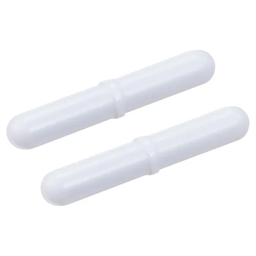 Miniatura 16 de MECCANIXITY Varilla de barra agitadora magnética mezcladora de 0.24 pulgadas con forma de anillo PTFE revestimiento imán blanco para laboratorio