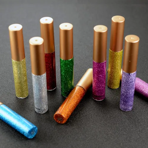 Miniatura 7 de Delineador de ojos con purpurina, delineador de ojos rosa con purpurina, maquillaje de larga duración impermeable con purpurina, plateado, oro