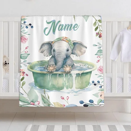 Miniatura 16 de Manta de bebé personalizada para niñas y niños, manta de bebé personalizada con nombre para niños pequeños, niños, ducha, recién nacidos, guardería
