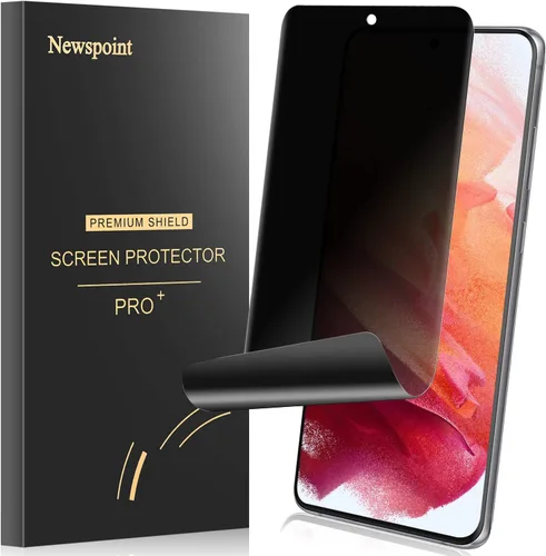 Miniatura 8 de Protector de pantalla de privacidad para Galaxy Note 20 Ultra, compatible con fundas, huellas dactilares disponibles, película suave para Samsung