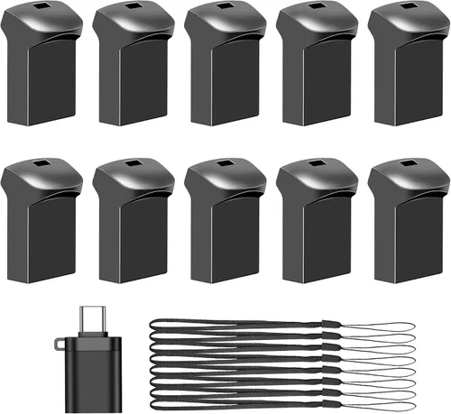 Miniatura 7 de EASTBULL 2GB USB 2.0 Small Flash Drives 5 Pack with A USB-C Adapter, FAT32 Mini USB Drives Small Thumb Drives 2 GB for Data Storage