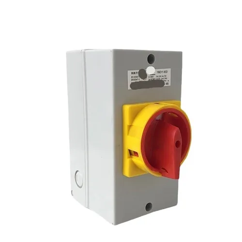 Miniatura 3 de YMD11-63D ON-Off Interruptor de desconexión aislador de dos posiciones 63A 3P candado Cam Cambio con caja 1 pieza (base negra 3P)