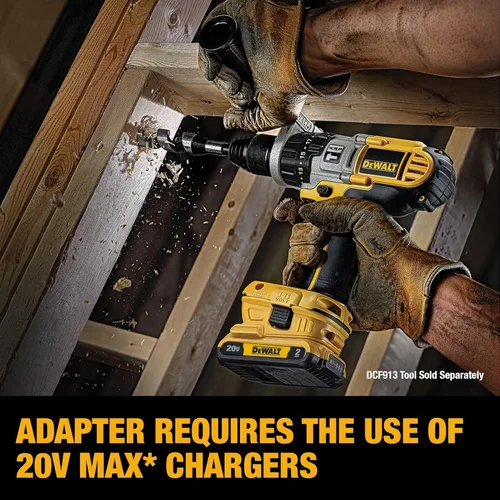 Miniatura 4 de Juego de adaptador de batería DeWALT, DCA2203C, de 20 voltios, para herramientas de 18 voltios, sierra sable