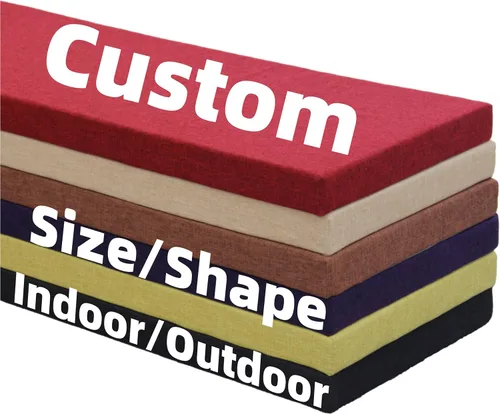 Miniatura 7 de SINCERA Fundas de cojín de tamaño personalizado, funda de repuesto antideslizante con cremallera para interiores y exteriores, se adapta a muebles