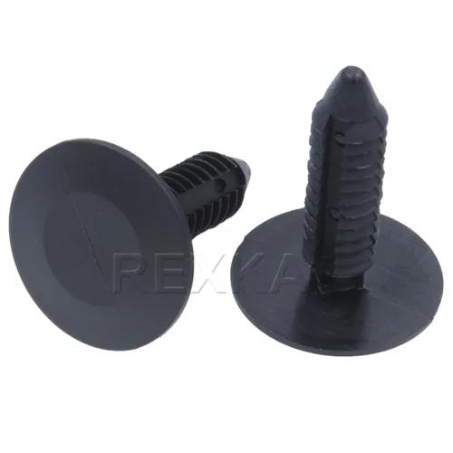 Miniatura 8 de Rexka 100 unids M6.3 Splash Shield Cubierta de la rueda Cubierta de parachoques Retenedor Clip Pin Remache para Jeep Dodge Ram Chrysler 6501916 GM