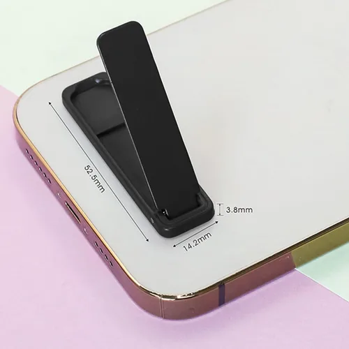 Miniatura 2 de TENOC Phone Kickstand Universal Protable Sticky Vertical and Horizontal Stand Adjustable Holder for Cell Phone Case, 3Pcs, Black Negro