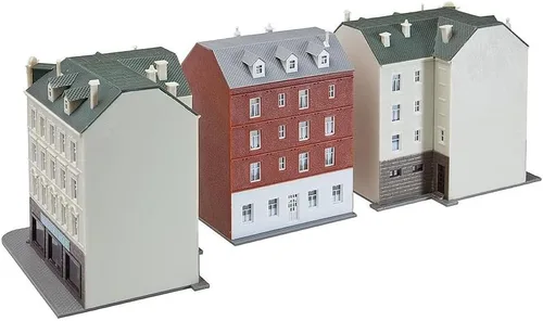 Miniatura 2 de Faller 232266 Kit de construcción de hileras de casas de pueblo en escala N