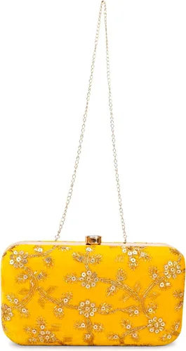 Miniatura 4 de LONGING TO BUY Embrague de caja de diseño hecho a mano para mujeres, embrague bordado Zari para mujeresembrague de mano para mujeres