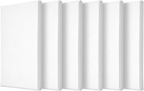 Miniatura 9 de 6 paneles acústicos, grandes paneles de pared insonorizados, paneles profesionales de fibra de vidrio que absorben el sonido, paneles de espuma a