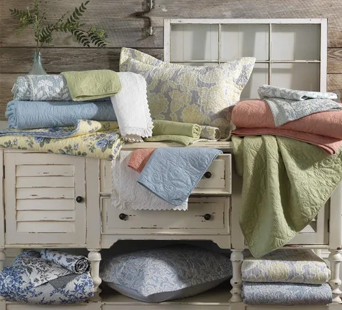 Miniatura 6 de Laura Ashley – Ruffled Garden colcha de algodón, Poliéster, Crema, gemelo