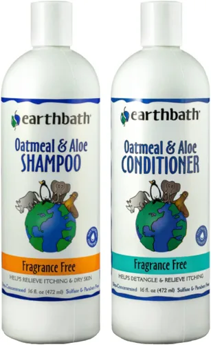 Miniatura 7 de earthbath, Champú y acondicionador de avena y aloe para perros, champú de avena para perros, picazón, alivio de la piel seca, lavado de perros