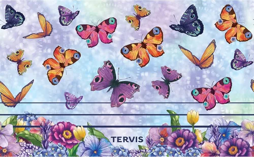 Miniatura 2 de Tervis Traveler Traveler Butterfly Garden - Vaso aislado de triple pared para viaje mantiene las bebidas frías y calientes, 20 onzas, acero