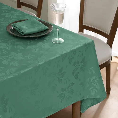 Miniatura 12 de Romanstile Mantel rectangular de jacquard de primavera, impermeable, diseño floral de damasco, manteles decorativos de tela pesada para cenas