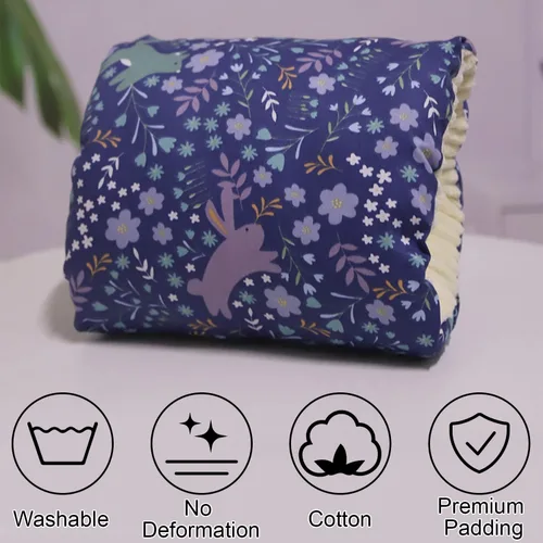 Miniatura 5 de Almohada de brazo de alimentación para bebé, almohada de algodón suave para recién nacido, almohada de lactancia para bebé, almohada de apoyo
