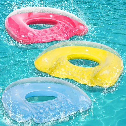 PuppyuWill - Paquete de 3 flotadores de piscina para adultos, diseño minimalista para silla de piscina, 46 x 36 pulgadas, colores que aumentan el