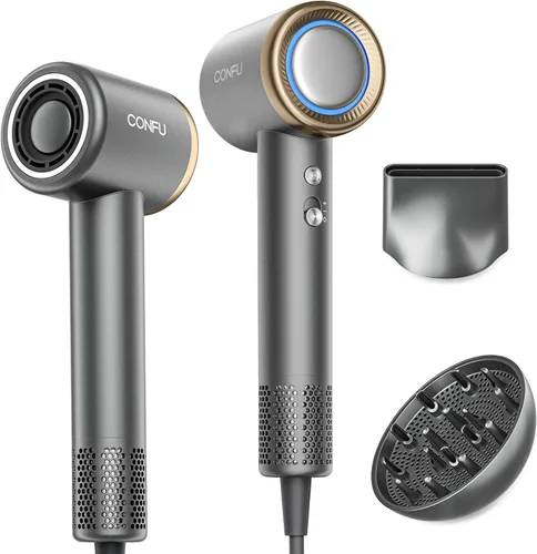 Miniatura 9 de Secador de pelo con difusor, secadores de pelo CONFU para mujeres, secador de pelo difusor de alta velocidad iónico profesional para secado rápido