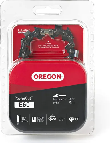 Miniatura 6 de Oregon E60 PowerCut - Cadena de motosierra de 16 pulgadas, se adapta a Husqvarna, Stihl, Echo