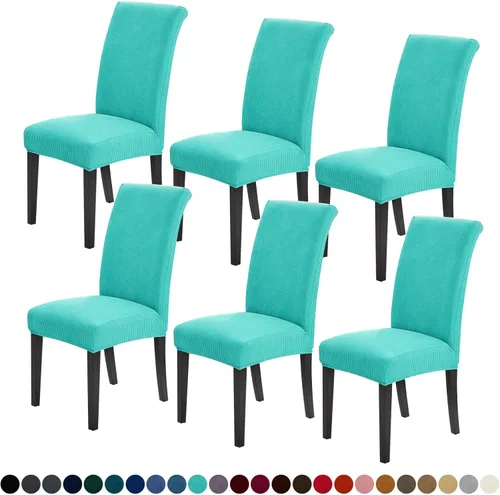 Miniatura 30 de Joccun Fundas para Sillas de Comedor Juego de 2, Fundas Elásticas para Sillas de Comedor Fundas para Sillas de Comedor Protector de Asiento, Funda