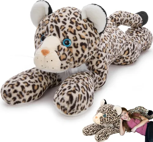 Miniatura 15 de MorisMos Animal de Peluche Gran Tiburón Blanco Almohada de Peluche, Juguete Gigante de Tiburón Mako de 47 pulgadas para Niños y Adultos, Regalo