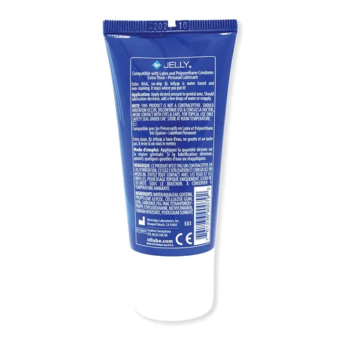 Miniatura 2 de ID Jelly Gel lubricante personal a base de agua, fabricado en Estados Unidos por lubricantes ID para un lubricante más grueso que se mantiene donde