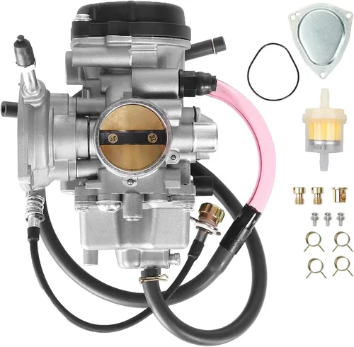Miniatura 10 de Carburador Compatible con Yamaha 2000-2006 Kodiak 400 YFM400 & Big Bear 400 & Bruin 350, 2007-2012 Grizzly 350 Grizzly 450, 2006-2009 Wolverine 350