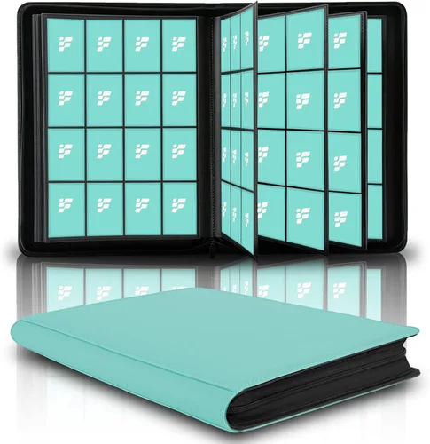 Miniatura 22 de Carpeta de tarjetas coleccionables de 9 bolsillos, libro de tarjetas premium para 360 tarjetas, álbum de tarjetas resistente para tarjetas