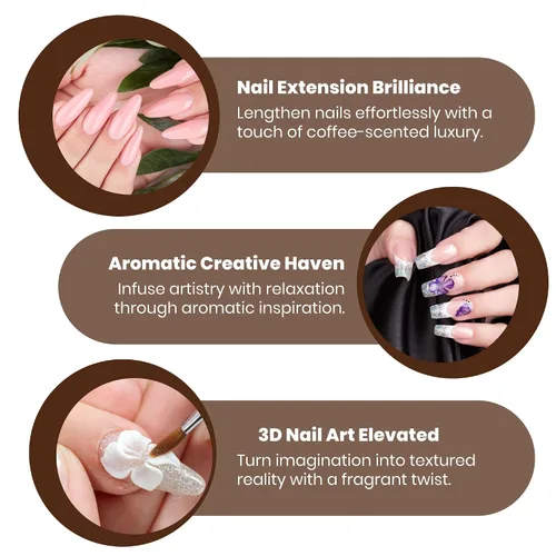 Miniatura 4 de Mia Secret Monómero líquido con aroma a café, líquido acrílico alternativo para uñas en polvo acrílico, monómero EMA, líquido de monómero de uñas