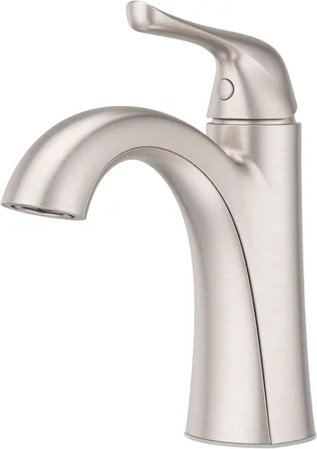 Miniatura 16 de Grifo Pfister Willa para lavabo de baño, 8 pulgadas de separación amplia, 2 manijas, 3 orificios, certificado NSF, acabado dorado cepillado, Oro