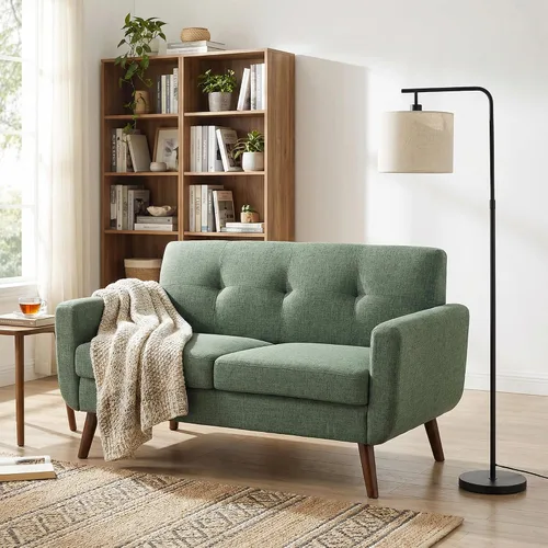Miniatura 19 de Tbfit Sofá en Forma de L, Sofás Seccionales Modernos de Mediados de Siglo de 80" de Ancho, Sofás de 3 Plazas con Chaise Lounge Amplio, Sofá Beige