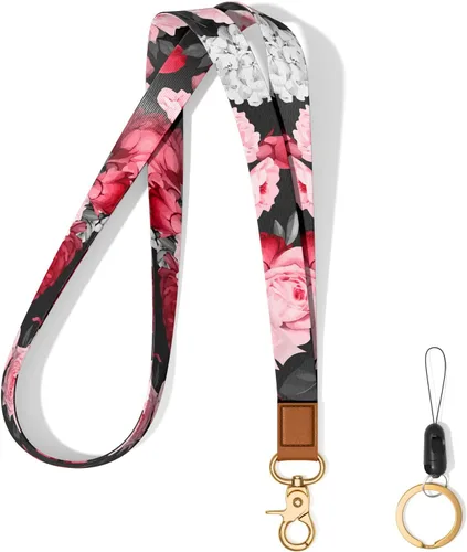 Miniatura 26 de Llavero con cordón para el cuello, llavero con correa larga para mujeres y hombres, llaves del automóvil, insignias de identificación, tarjeta