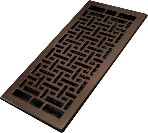 Miniatura 39 de Decor Grates Registro de suelo oriental AJH412-RB, 4 x 12 pulgadas, acabado de bronce frotado bronce (Rubbed Bronze Finish)