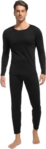 Miniatura 2 de Ropa interior térmica para hombre, Long Johns con forro polar, térmicas, parte superior inferior, capa base para clima frío