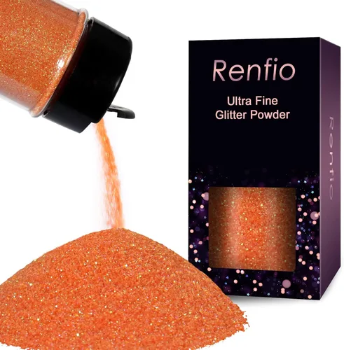 Miniatura 8 de Renfio Polvo de purpurina ultra fina de ópalo con purpurina metálica de 1.75 onzas (1.76 oz), copos de PET para manualidades, lentejuelas de 1/128