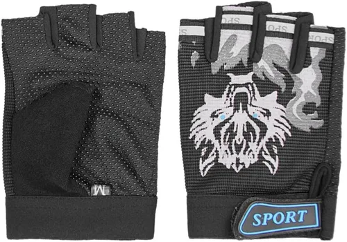 Miniatura 20 de Guantes de ciclismo sin dedos para niños, transpirables, antideslizantes, absorben los golpes, guantes de ciclismo para niños, niñas, niños, pesca
