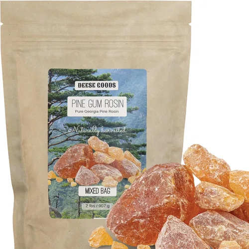 Resina de Goma de Pino Natural para Envoltorios de Alimentos de Tela - Bolsa Mixta (1 kg) - Ideal para Músicos, Atletas, Bailarines y Proyectos DIY
