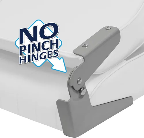 Miniatura 8 de Wise 8WD734PLS-710 Asiento estándar de espalda baja para barco, Blanco