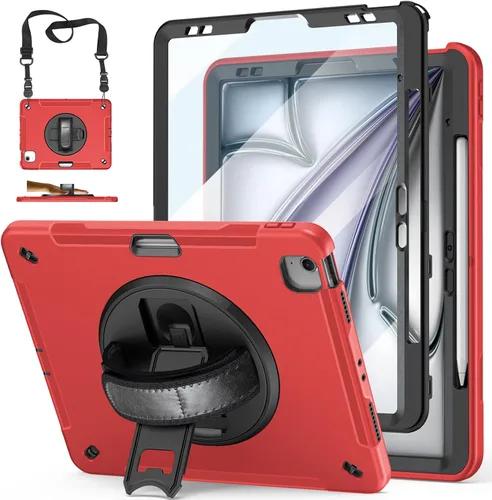 Miniatura 13 de Funda para iPad Pro de 12.9 2022/2021/2020/2018: Funda para iPad Pro 12.9 6ª/5ª/4ª/3ª generación con protector de pantalla, soporte para lápices
