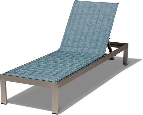 DUCKCOVERS - Funda para tumbona de patio resistente al agua para fin de semana, 80 x 26 pulgadas, sombra azul, fundas para tumbonas para exteriores