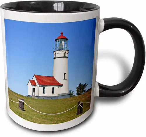 3dRose Taza de café, tamaño – 11oz – Faro de Cabo Blanco SP, Port Orford Oregon – US38 MGI0164 – Mark Gibson Lighthouses – divertido regalo de taza